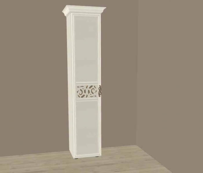 Шкаф одностворчатый Александрия Кожа Ленто (глухая дверь). Фото 1.