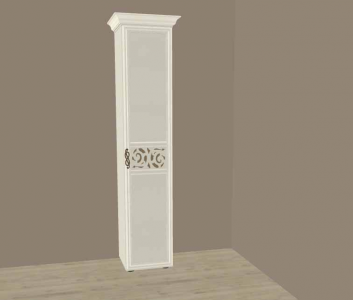 Шкаф одностворчатый Александрия Кожа Ленто (глухая дверь). Фото 2.